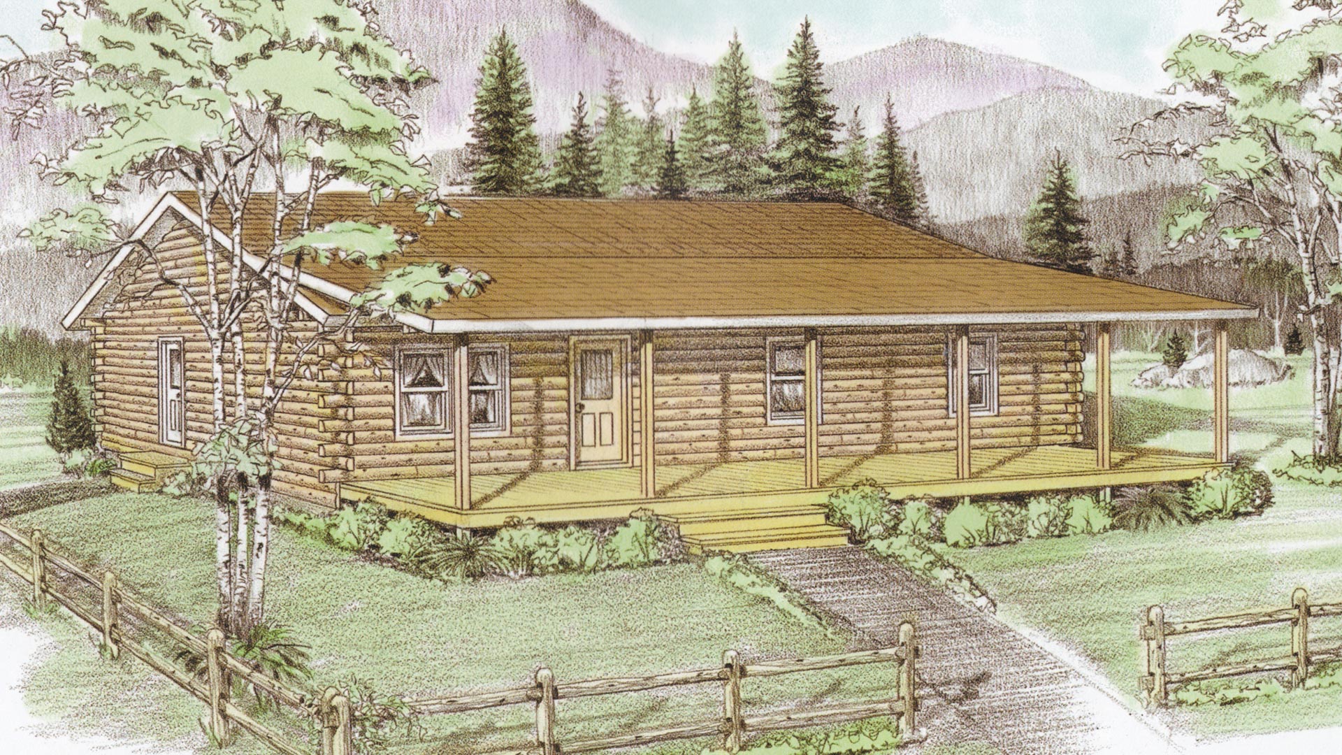 The Champlain Northeastern Log Homes
